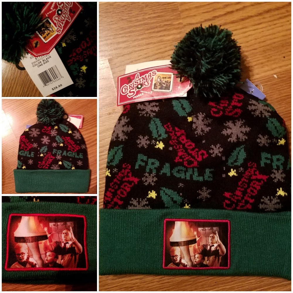 A Christmas Story beanie toboggan pom pom
